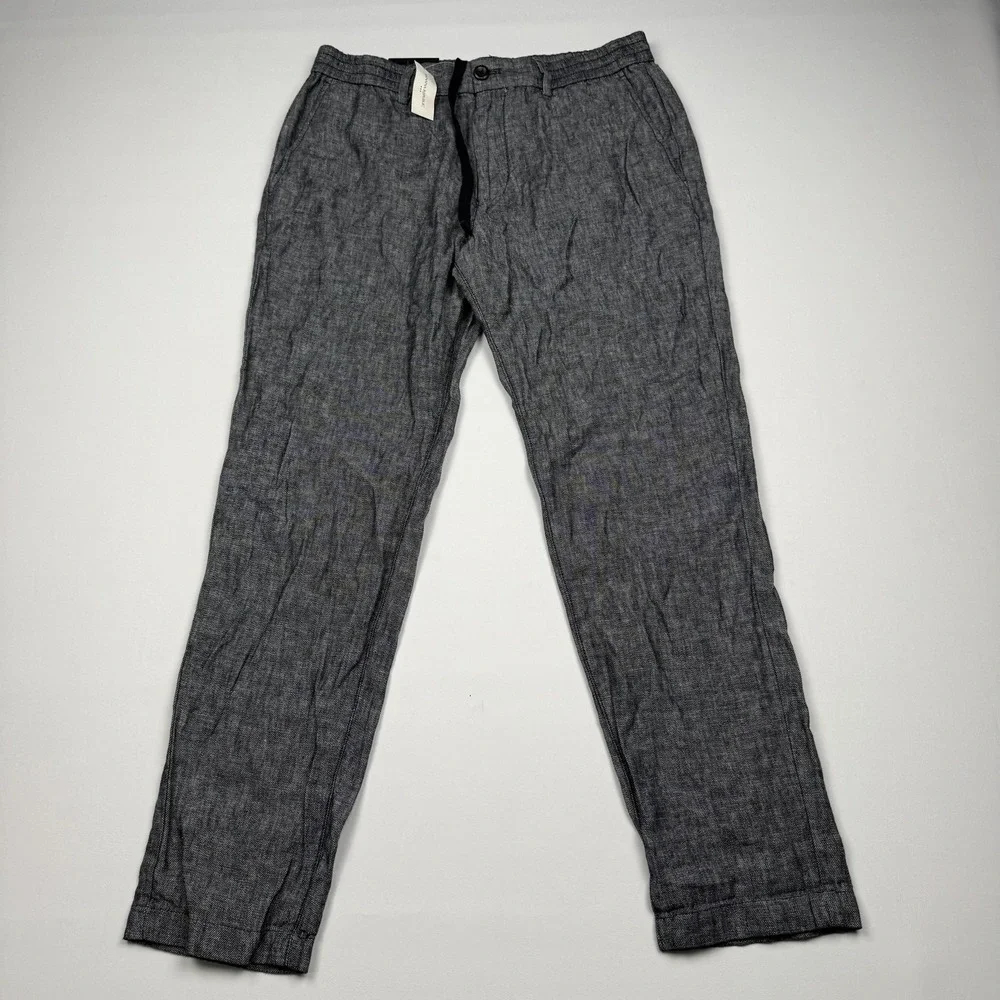 Banana Republic Pants Mens 31x32 Blue Linen Blend Athletic Fit